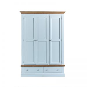 Triple Wardrobe with 3 Door/2 Drawers - Chatsworth