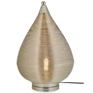 Coil lamp in extra large, brass toned