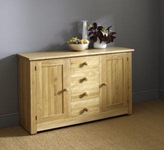 153cm 2 Door/4 Centre Drawers Sideboard - Lulworth