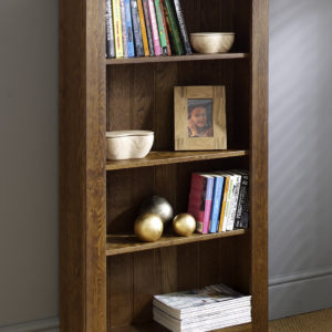 Open Shelved Bookcase - Solid Oak - Lulworth