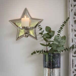 Silver Star Wall Sconce - Small.