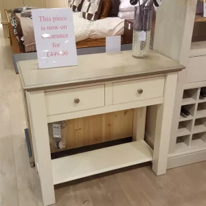 Console Table with 2 Drawers and Shelf