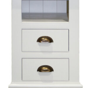 Two Drawer/Open Top Bedside Chest Small – Chatsworth Collection