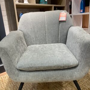 Cocktail Chair in Grey Chenille